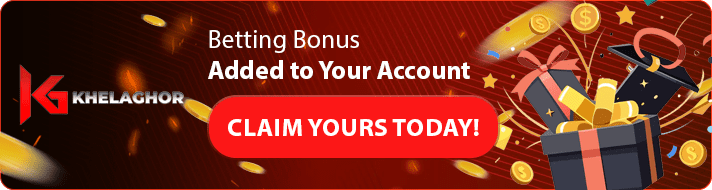 Khelaghor Betting Bonus Added to Your Account